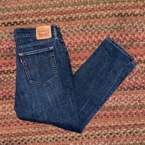 LEVIS MEDIUM WASH STRETCH BOYFRIEND SKINNY JEANS